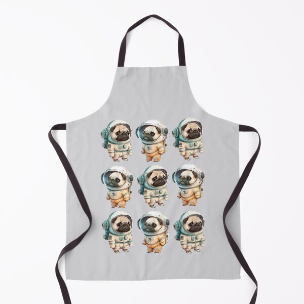 Item preview, Pug dogs astronauts patterns designed and sold by Astralia.