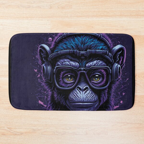 Item preview, crazy monkey purple neon effect designed and sold by artegrafico92.