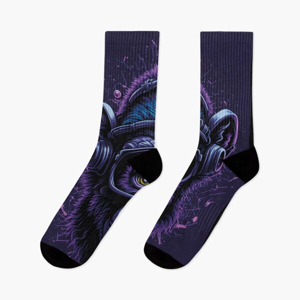 Item preview, crazy monkey purple neon effect designed and sold by artegrafico92.