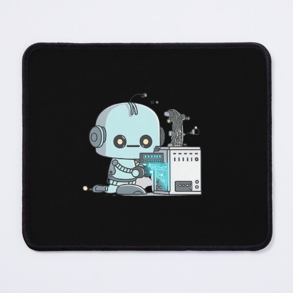 Item preview, Robot Repairing Computer – Adorable Tech-Inspired Design Funny Simple Color Kawaii 2D Art Nice Character designed and sold by Robotkovo.