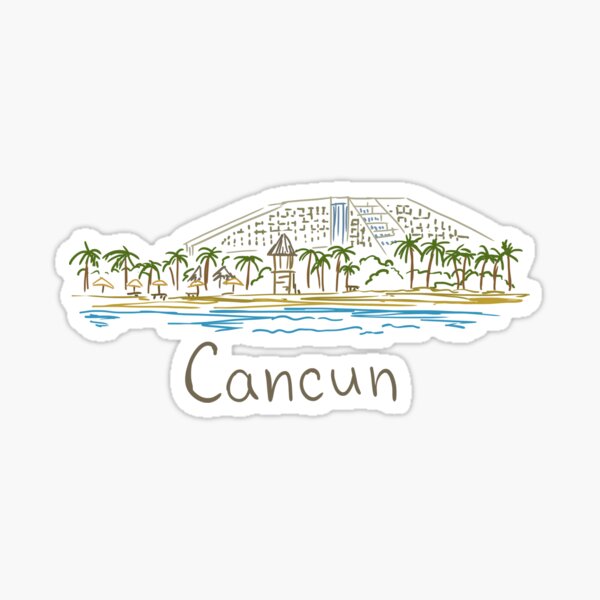 Cancun Panorama Sticker