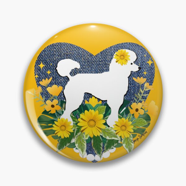 Item preview, Denim heart Poodle  designed and sold by artbyomega.