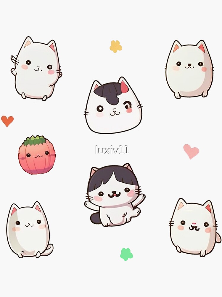 Funny Cat Sticker Sheet