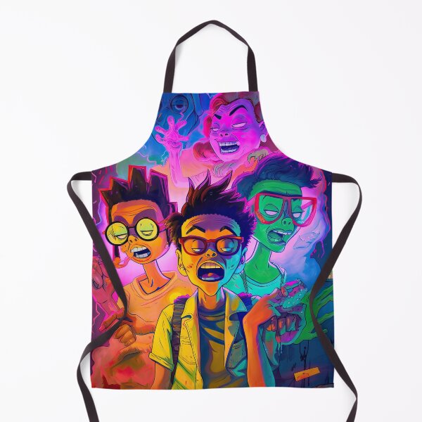 Item preview, Vibrant Watercolor Painting of Big Mouth Characters in Cinematic Style designed and sold by THC Studios.