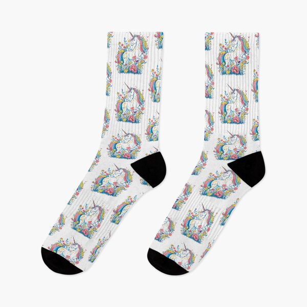 Item preview, Colorful Unicorn With Flowers designed and sold by Life Stuff.