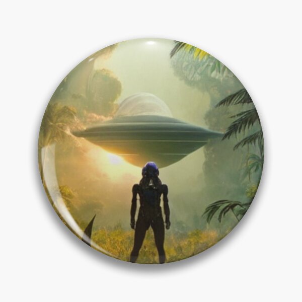 Item preview, Astronaut Standing Infront of UFO designed and sold by Space-Wear.