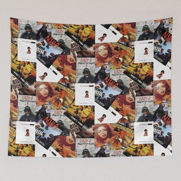 Item preview, 1990s hip hop ,rap ,album,bands collage designed and sold by amy greaves.