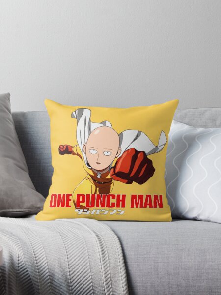 One Punch Man Pillows Cushions for Sale Redbubble