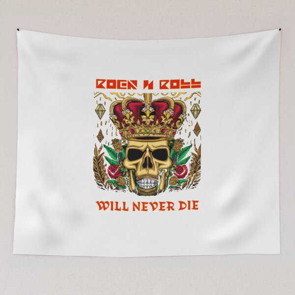Item preview, Skulls & Roses - Rock n Roll will never die designed and sold by Anas Xenophon.