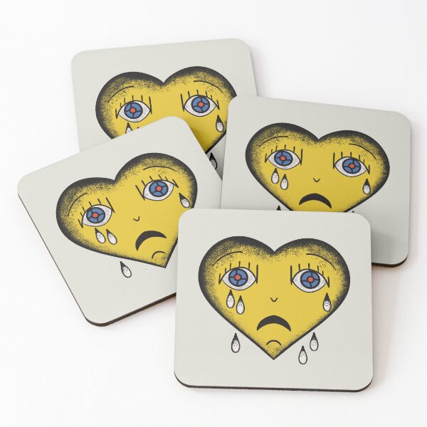 Item preview, crying heart tattoo yellow version  designed and sold by lapyear.