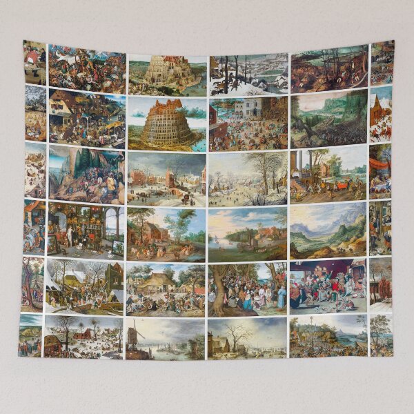 Item preview, Collection of vintage paintings by Bruegel arranged as a collage.  Landscape, poster  designed and sold by Michael Dietrich.