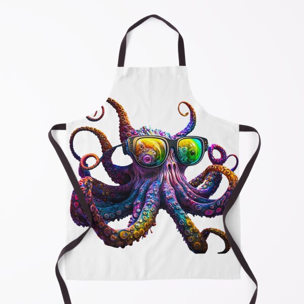 Item preview, Colorful Psychedelic Octopus With Sunglasses designed and sold by unthinkabletees.