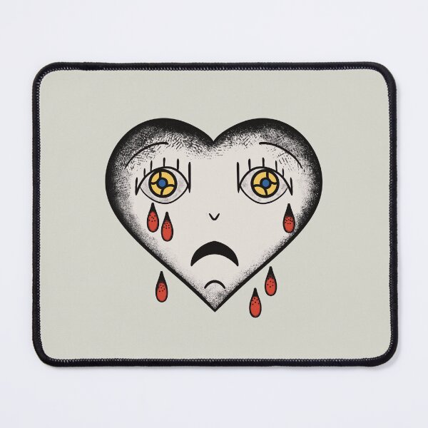 Item preview, crying heart tattoo white version designed and sold by lapyear.