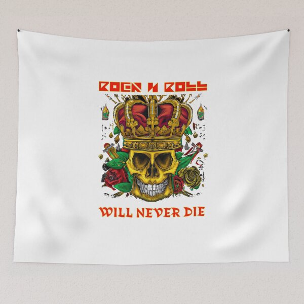 Item preview, Skulls & Roses - Rock n Roll will never die designed and sold by Anas Xenophon.