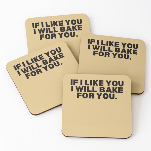 Item preview, If I Like You I Will Bake and For You Funny Baking Gift designed and sold by MouDantArts.