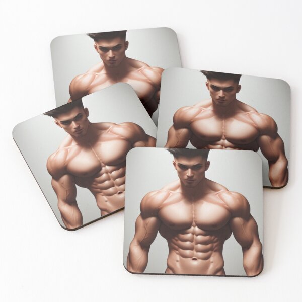Item preview, Cool Ripped Fighter with Sixpack Retro Gaming  designed and sold by Michael Voyler.