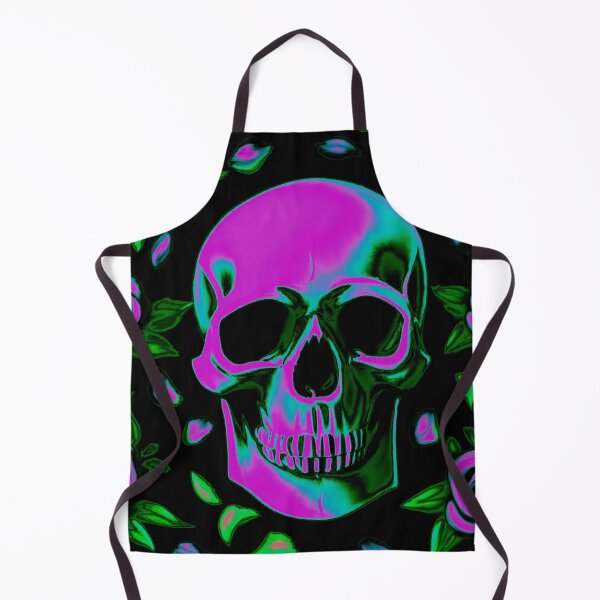 Item preview, Neon Floral Abstract Skull Colorful Roses Design designed and sold by designsbyjuliee.
