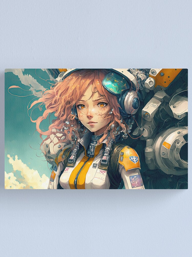 Download Space Anime Girl Pilot Wallpaper | Wallpapers.com