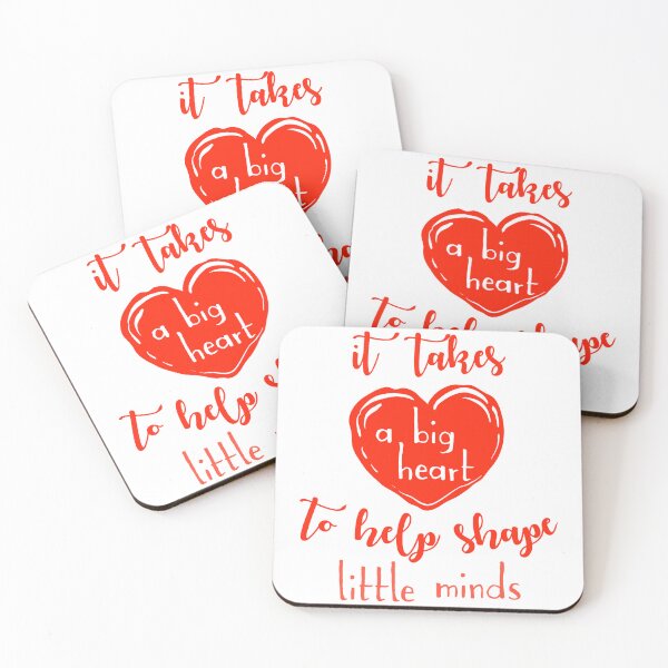 Item preview, it takes a big heart to help shape little minds designed and sold by Modish-Market.