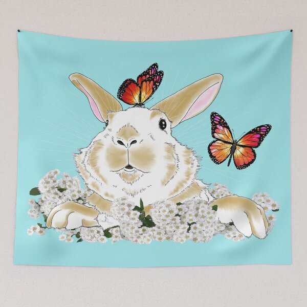 Item preview, Easter Bunny and Butterfly designed and sold by cameoivory.