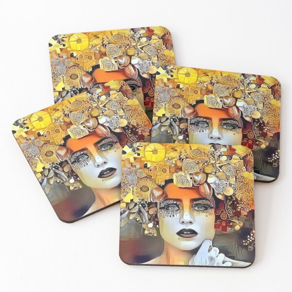 Item preview, Portrait inspired by Gustav Klimt. designed and sold by michel bazinet.