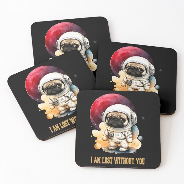 Item preview, Astronaut Pug in Love designed and sold by Astralia.