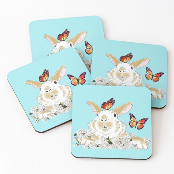 Item preview, Easter Bunny and Butterfly designed and sold by cameoivory.