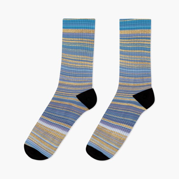 Item preview, Copy of Golden Wave Blue Stripes Pattern designed and sold by Vic Torys ☆.