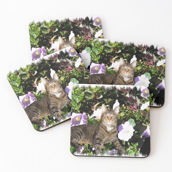 Item preview, Content Cat in a Petunia Bed designed and sold by kristalcurt.
