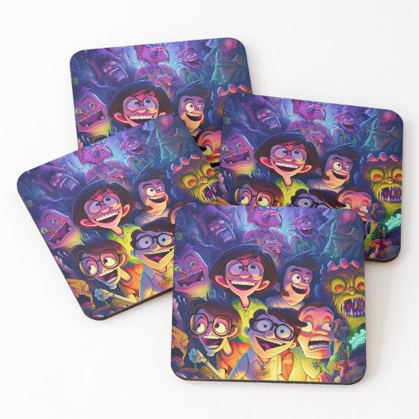 Item preview, Vibrant Watercolor Painting of Big Mouth Characters with Playful Distortions designed and sold by THC Studios.