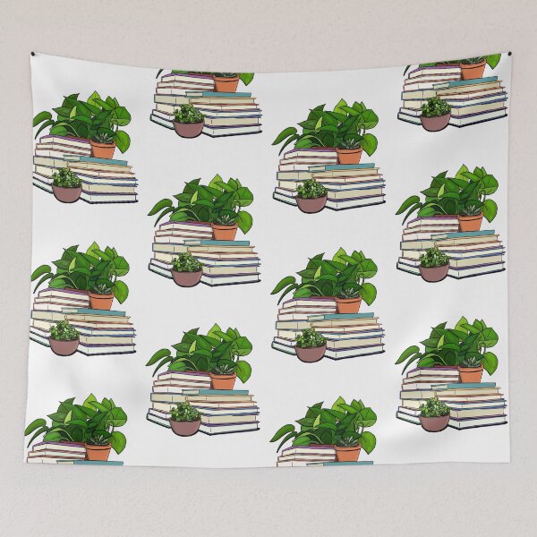 Item preview, Plants and Books - cozy vibes  designed and sold by gaslight-n.