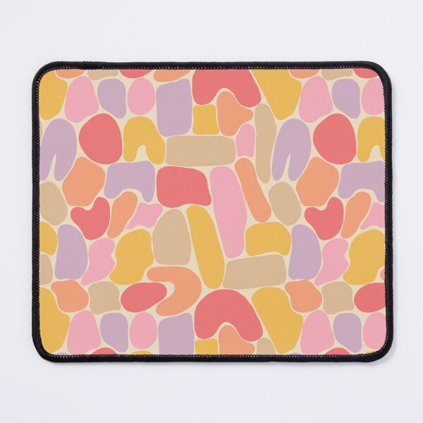Item preview, Colorful abstract shapes pattern in warm tones designed and sold by Illustrated by Nat.