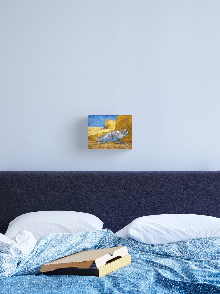 Impression Sur Toile Original Vincent Willem Van Gogh Impressionniste Art Peinture Restituee A Midi Repos Du Travail Apres Millet Par Jnniepce Redbubble