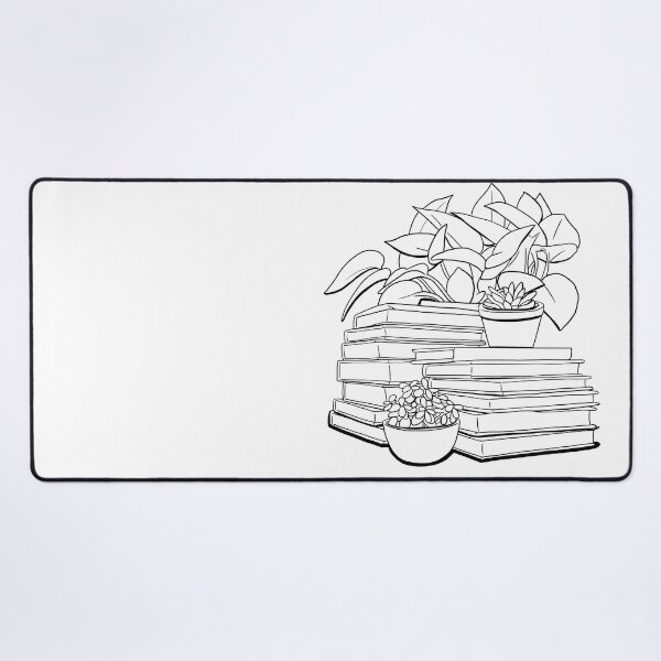 Item preview, Plants and Books - black and white designed and sold by gaslight-n.