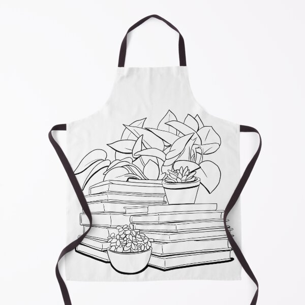Item preview, Plants and Books - black and white designed and sold by gaslight-n.