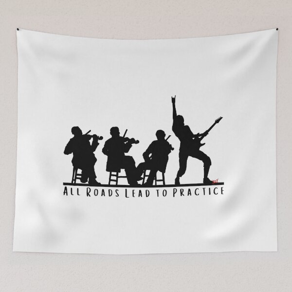 Item preview, All Roads Lead to Practice / Music Quotes designed and sold by royumi.