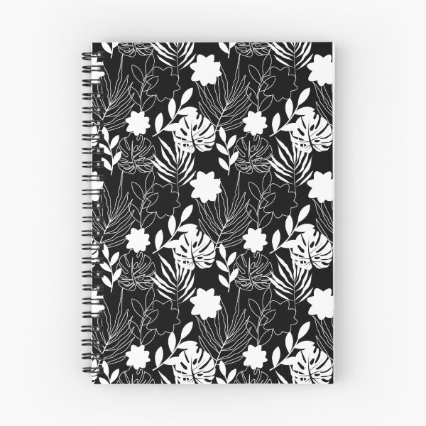 Item preview, Monochrome Floral Pattern designed and sold by stylebytara.