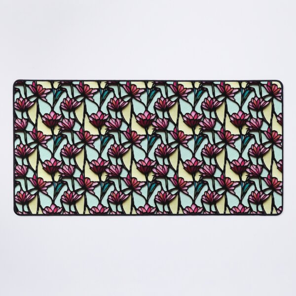 Item preview, Beautiful Stained Glass Flower Print designed and sold by PokeyPinePrints.