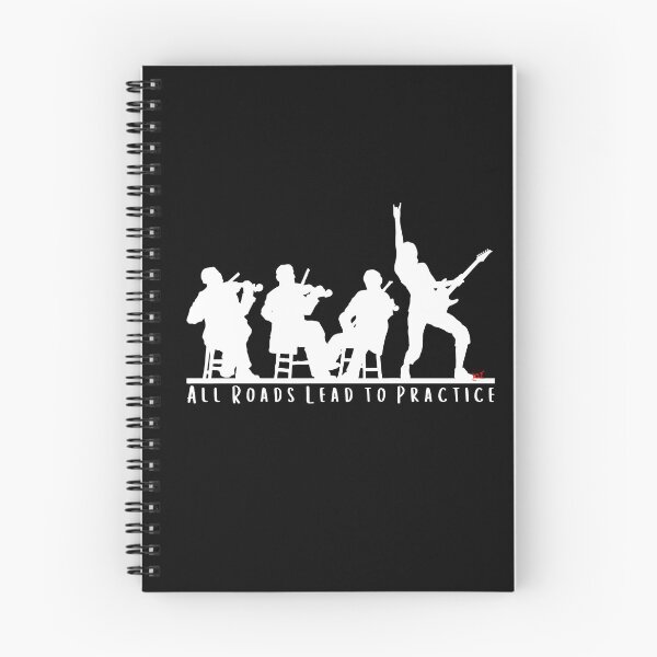 Item preview, All Roads Lead to Practice (dark) / Music Quotes designed and sold by royumi.