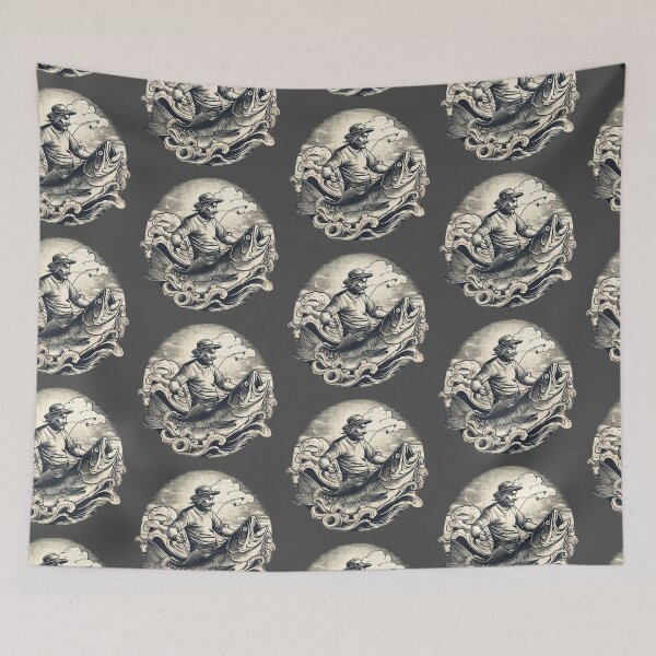 Item preview, Vintage Fishing Design designed and sold by CosmicScare10.
