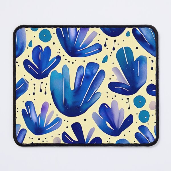 Item preview, Blue flower pattern in watercolor designed and sold by miraclestudio.