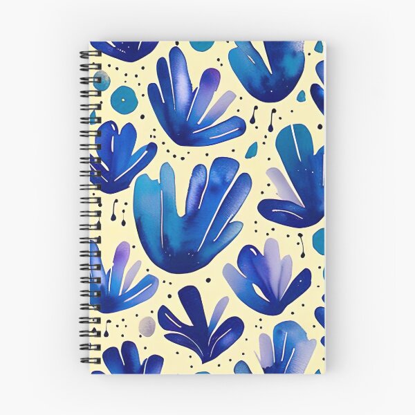 Item preview, Blue flower pattern in watercolor designed and sold by miraclestudio.