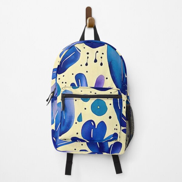 Item preview, Blue flower pattern in watercolor designed and sold by miraclestudio.