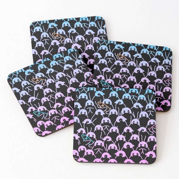 Item preview, Pingüinos de neón ombré designed and sold by tees-n-treats.