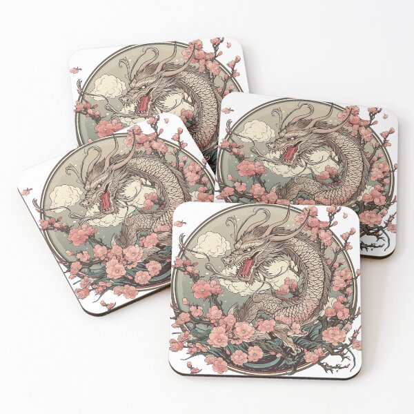 Item preview, Japanese Dragon Cherry Blossoms designed and sold by unthinkabletees.