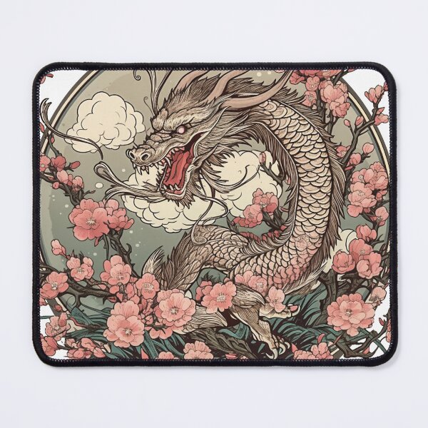 Item preview, Japanese Dragon Cherry Blossoms designed and sold by unthinkabletees.