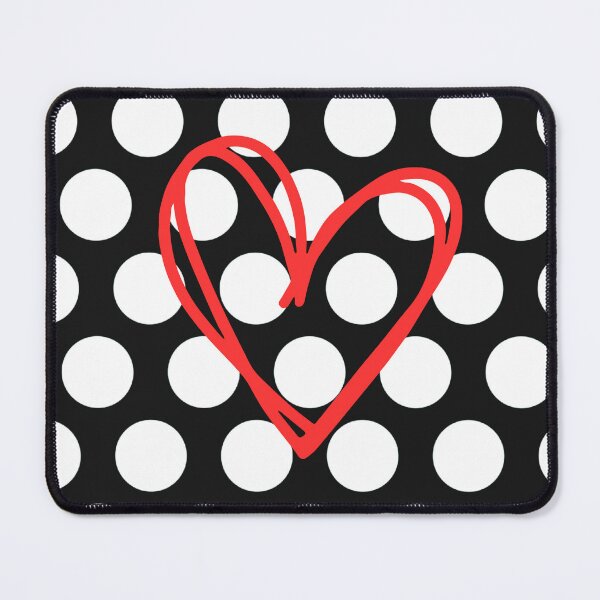 Item preview, Love Heart, White Polka Dot Design designed and sold by tearracreative.