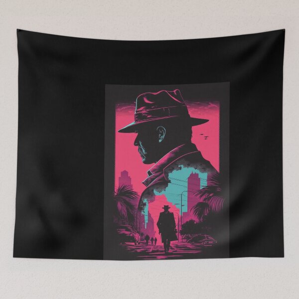Item preview, Synthwave noir detective #2 designed and sold by RESToRAPTOR.