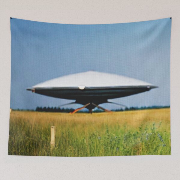 Item preview, A beautiful day and a parked UFO | retro aesthetic  designed and sold by spinolator.