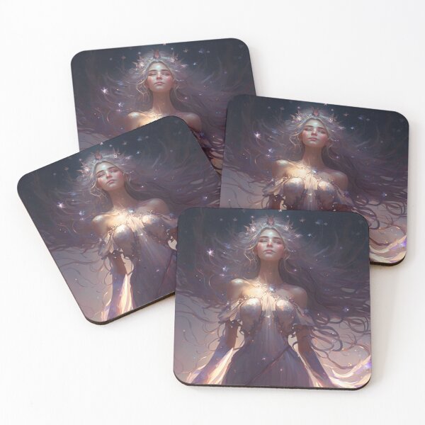 Item preview, Stellar Enchantress: The Celestial Goddess in a Flowing Gown designed and sold by oanaunciuleanu.